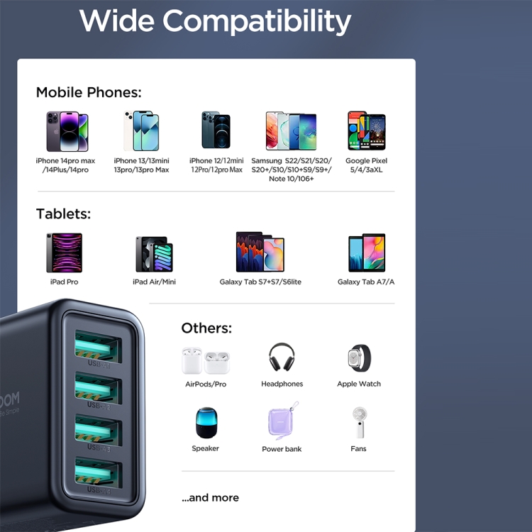 Joyroom JR-TCN03UK 4 PORT USB Charger - Image 5