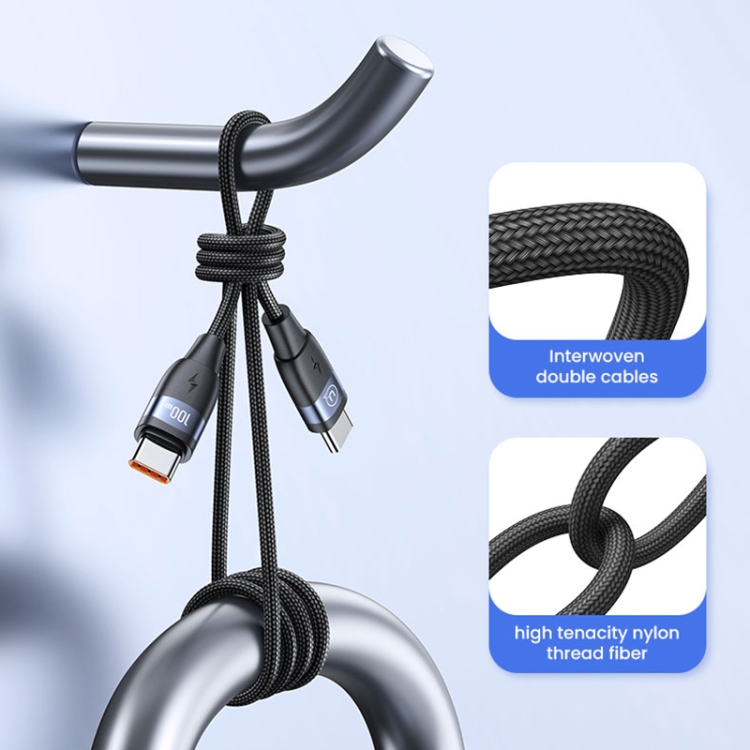 USAMS 100w 2M Fast Charge, USB C to USB C - Image 5