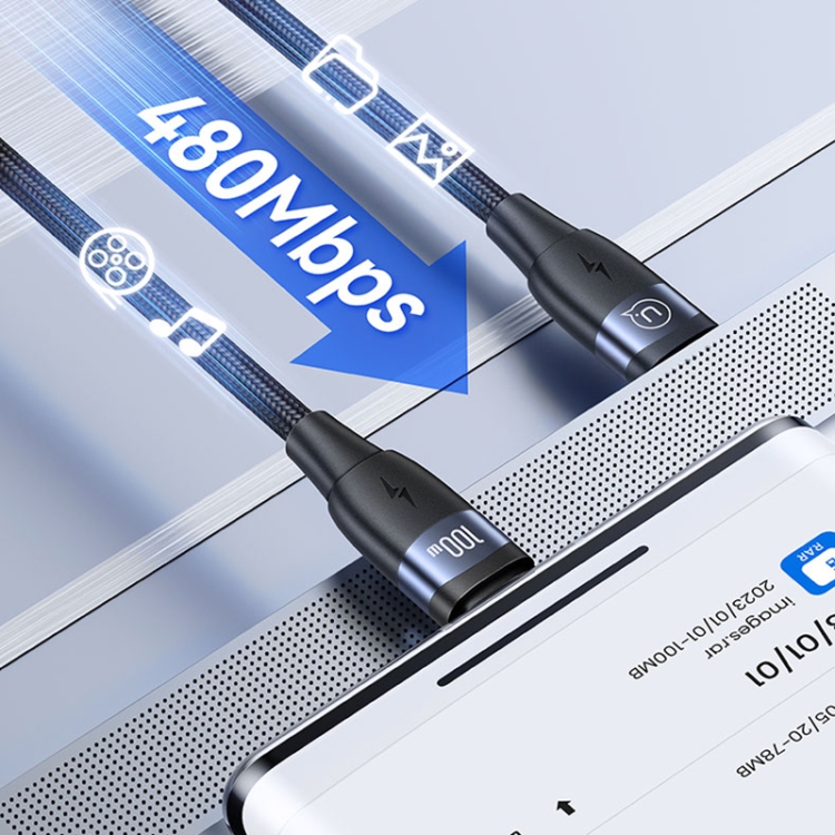 USAMS 100w 2M Fast Charge, USB C to USB C - Image 4