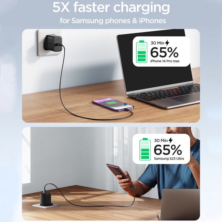 JOYROOM JR-TCF11 USB C 25W PD Charger with 1m Lead - Image 3
