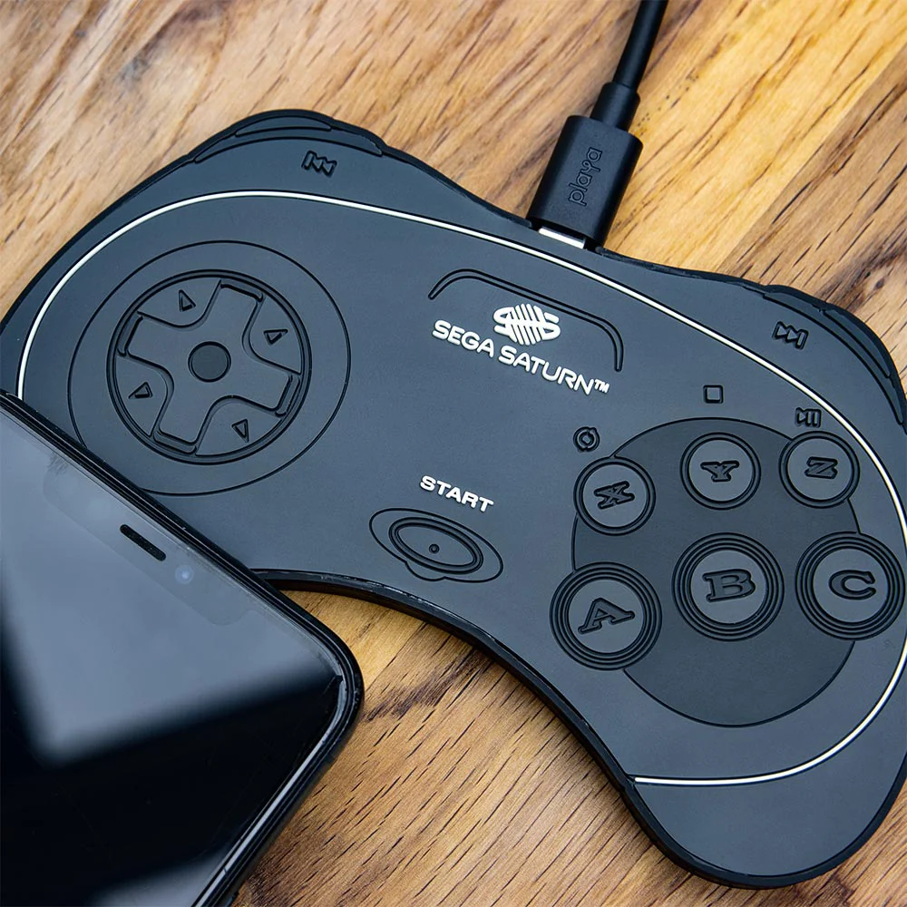 Official Sega Saturn Controller Wireless Phone Charging Matz - Image 4